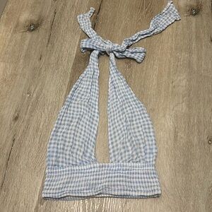 Princess Polly Gingham Halter Top. Size 0!